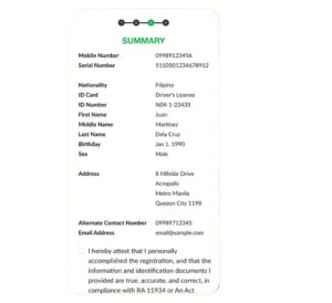 TNT SIM Registration